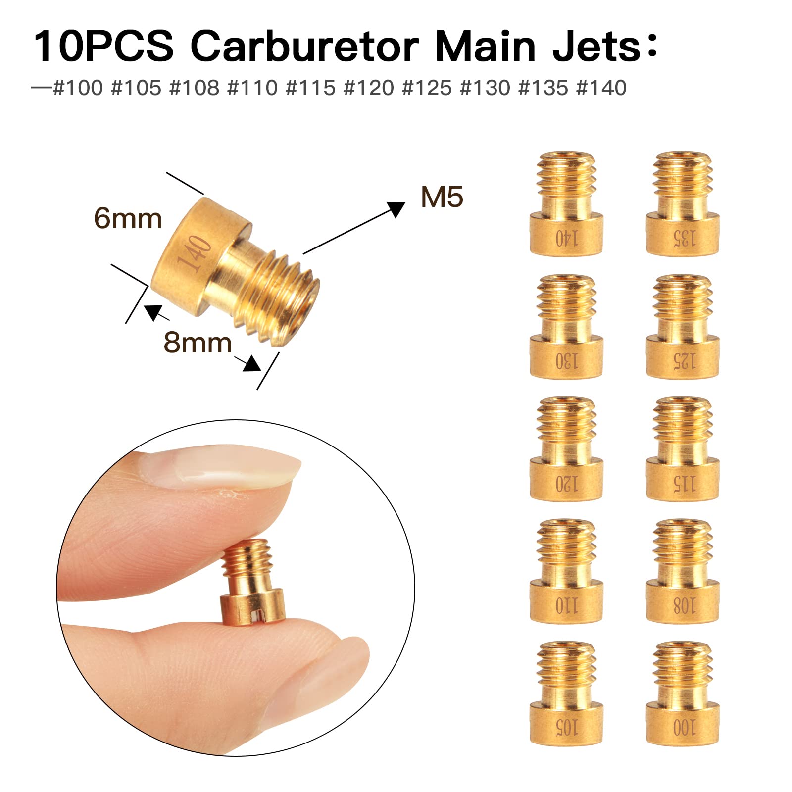 NOVINO main jet installed in PWK carburetor demonstrating correct placement and tuning