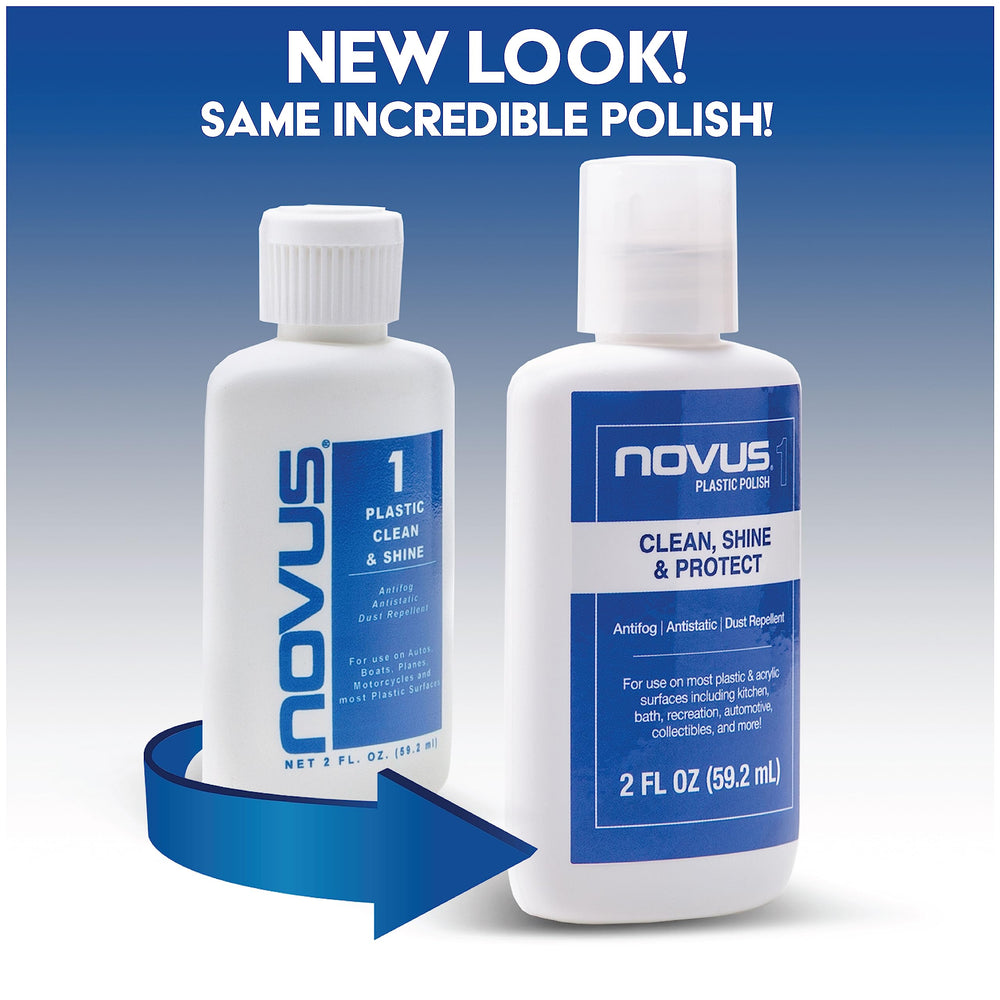 Novus 7050 being poured from bottle showing controlled application and concentrated formula