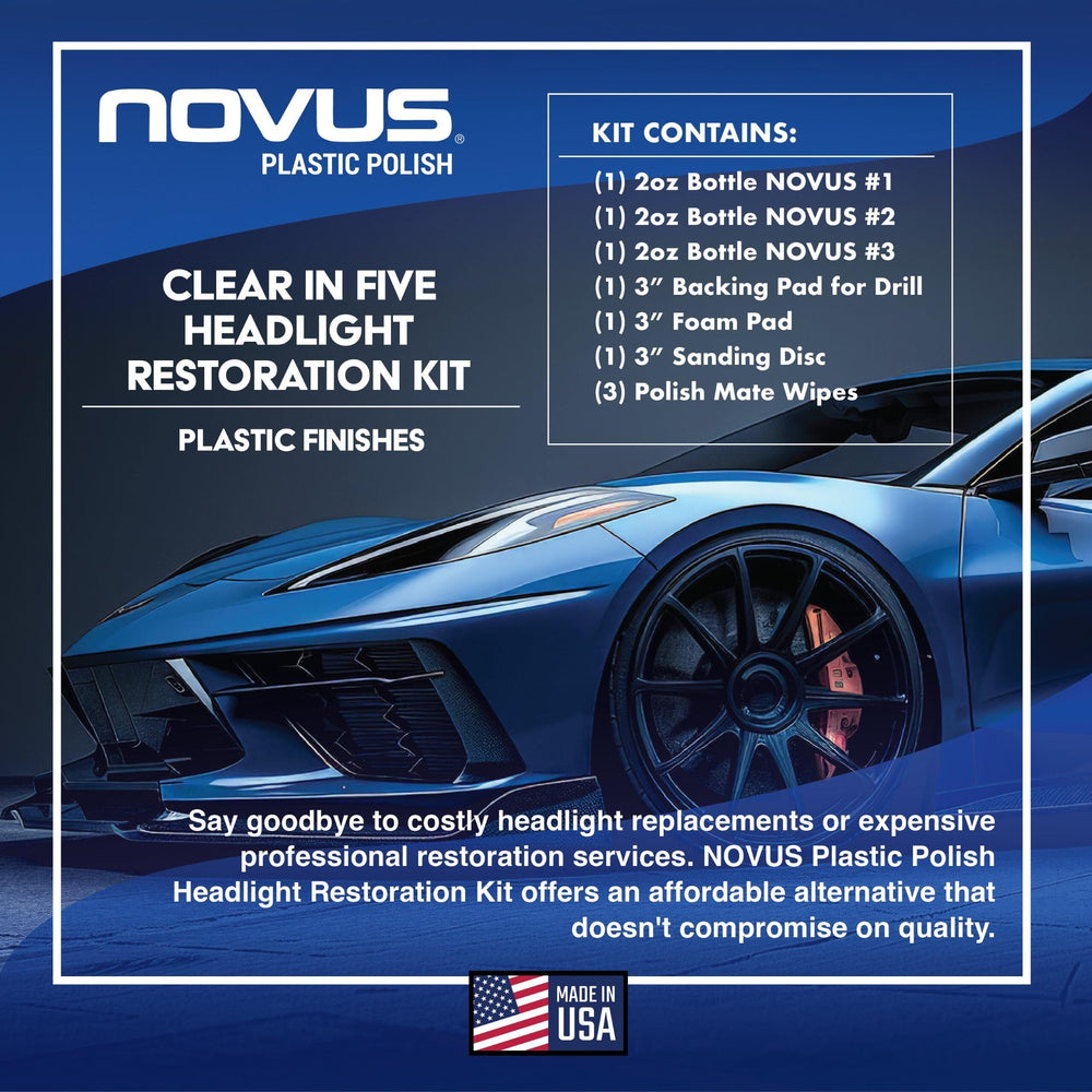 Novus backing pad drill attachment mounted on drill for faster buffing