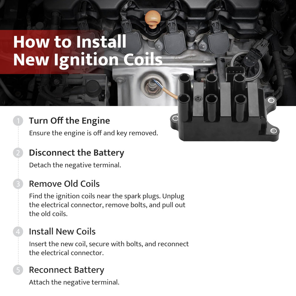 NPAUTO coil pack retail packaging and label for easy part identification