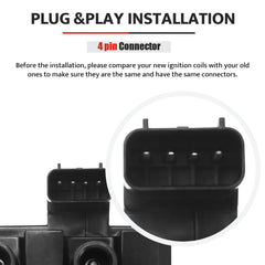 NPAUTO coil pack terminal details highlighting corrosion-resistant contacts benefit