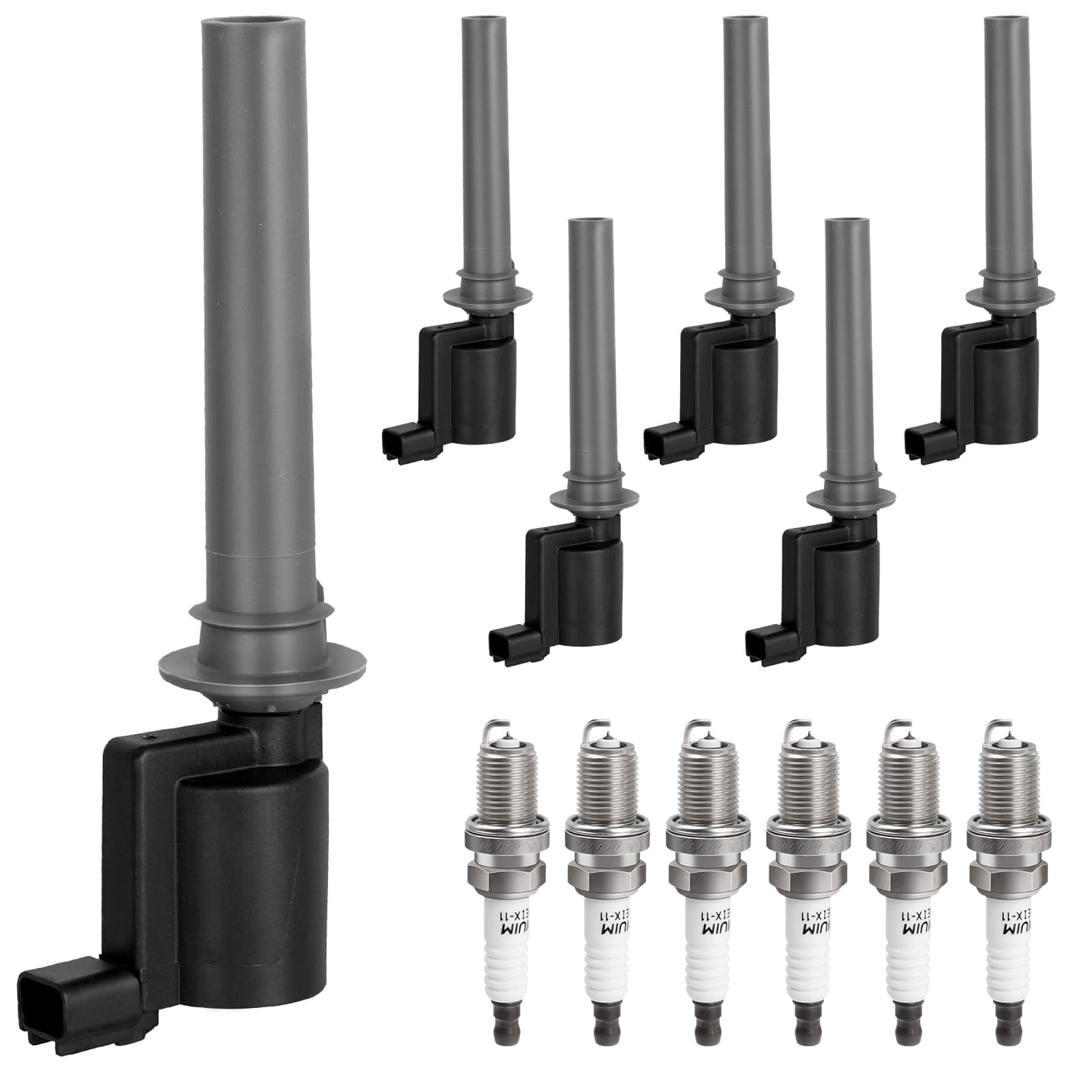 NPAUTO front packaging showing full 6-coil and 6-plug kit ready for installation benefit reliability