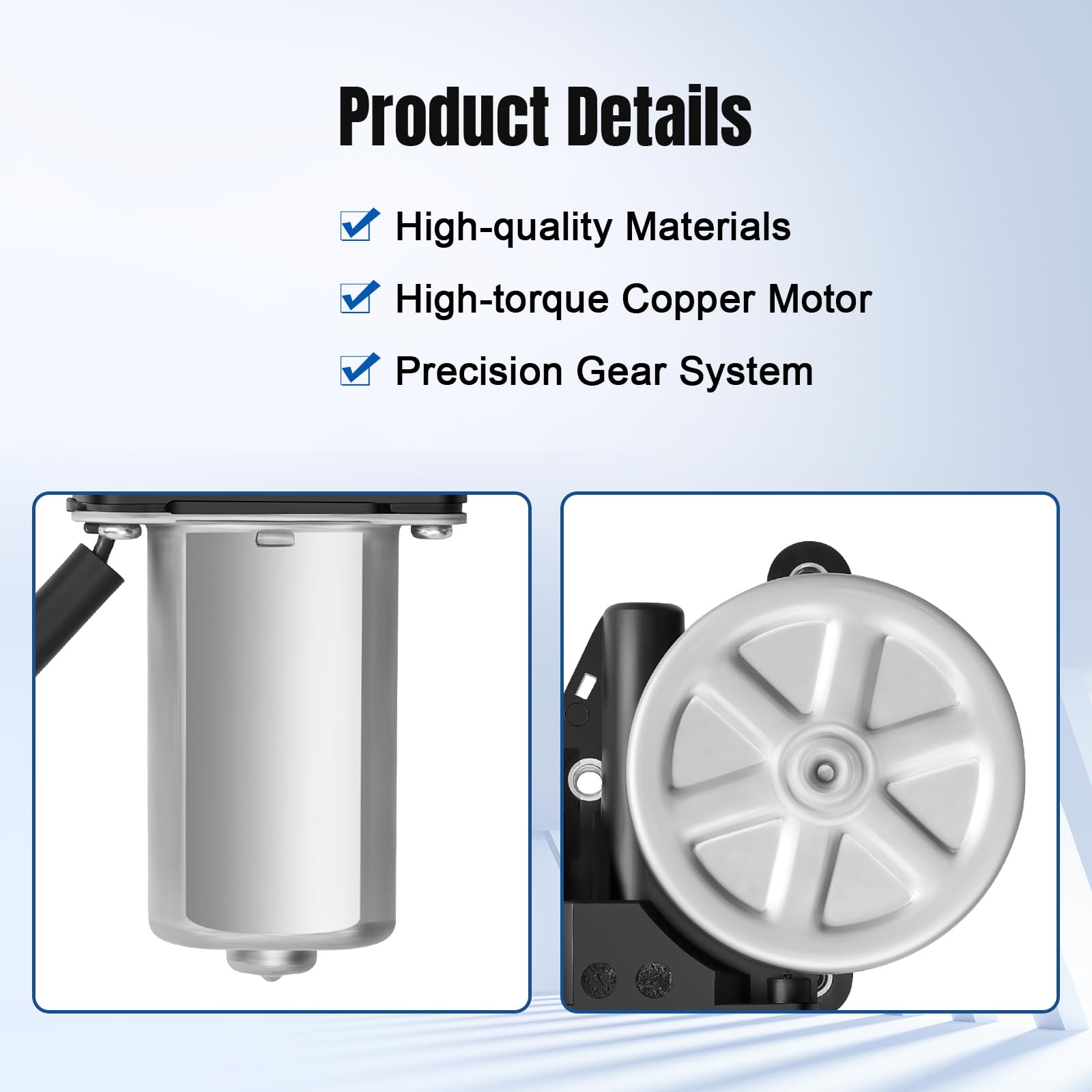 NPAUTO motor installed in car door conveying restored window functionality