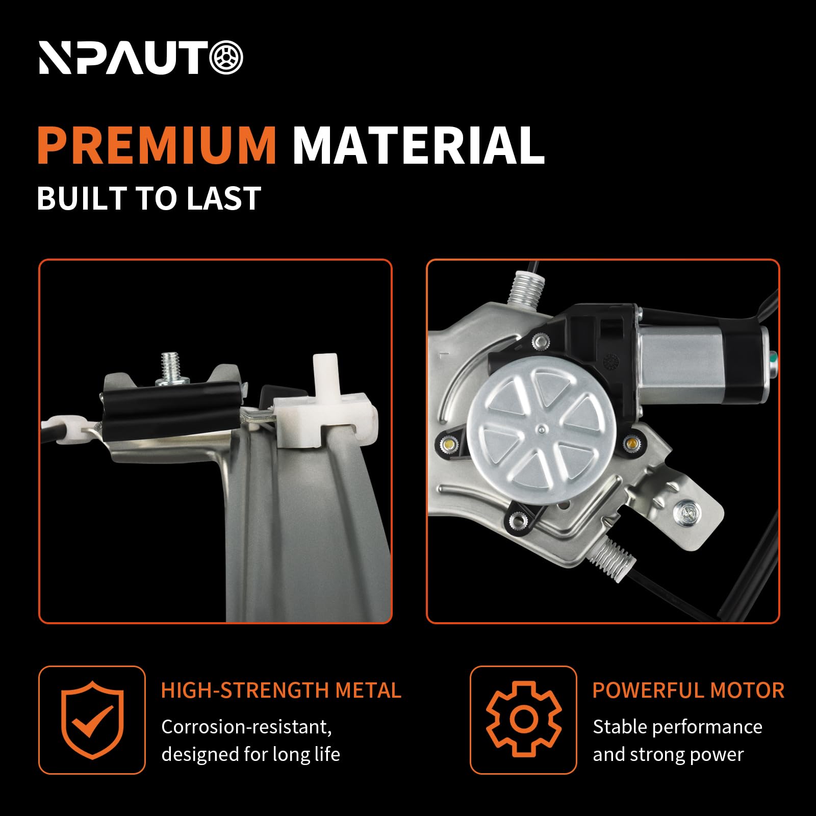 NPAUTO packaging with hardware showing complete replacement kit