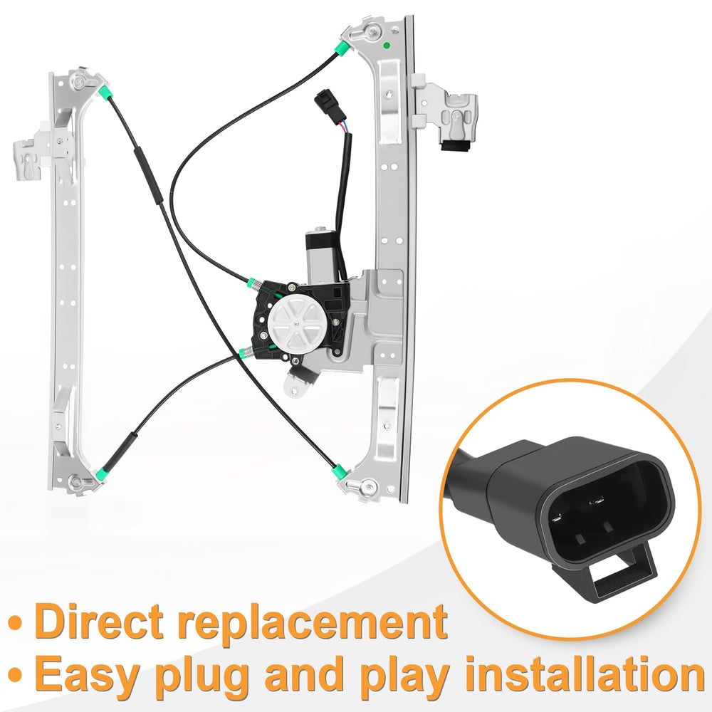 NPAUTO window track and cable detail showing smooth sliding components for quiet operation