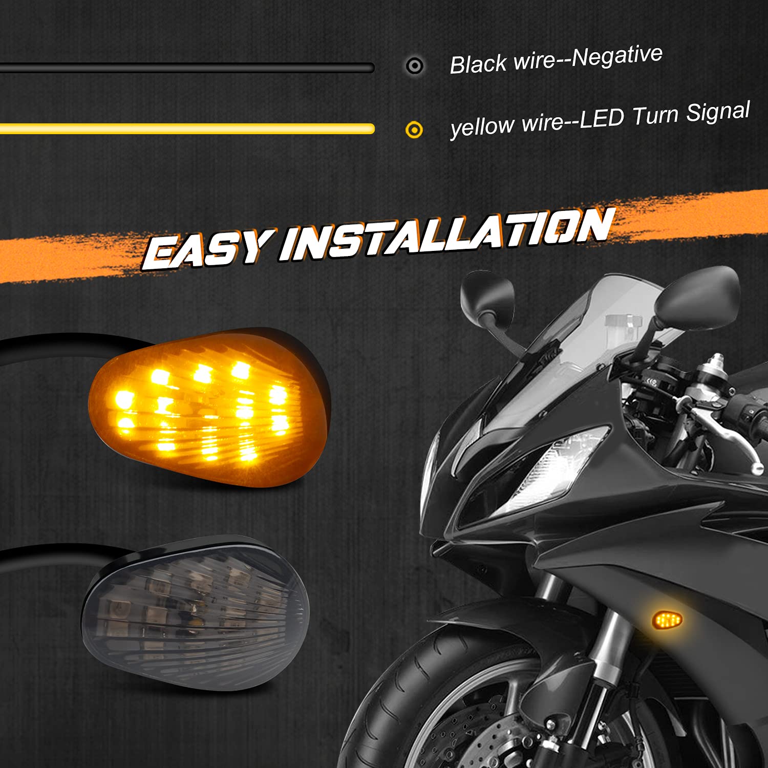 NTHREEAUTO installed on Yamaha rear showing compact design and water-sealed build