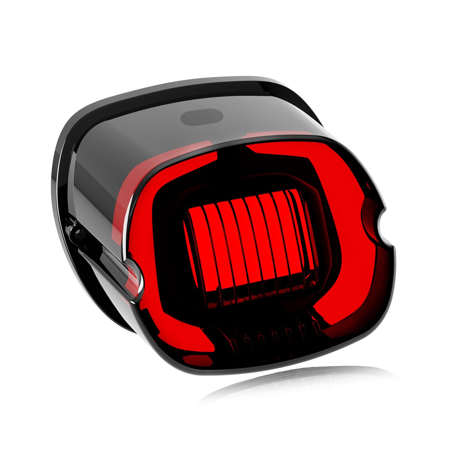 NTHREEAUTO smoked LED tail light front view showing smoked lens and benefit of modern styling