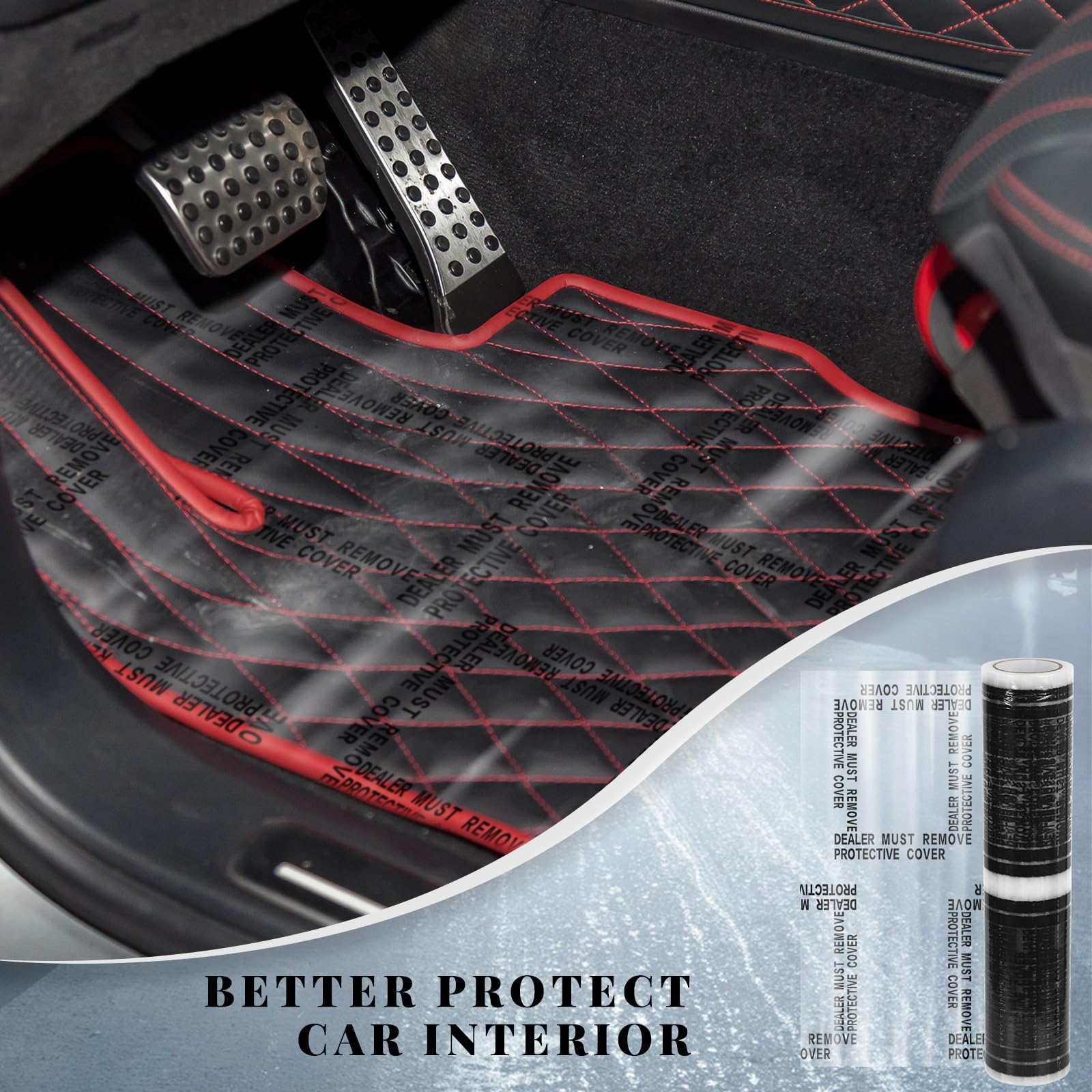 Nuanchu cut mat placed on floorboard for immediate protection