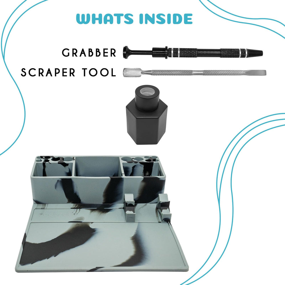 nugbuddy scale comparison with common tools showing compact footprint benefit