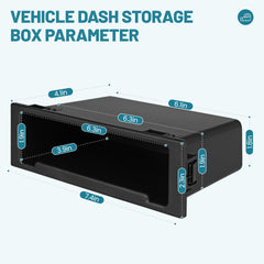 NuIth installed in Jeep dashboard providing tidy storage benefit