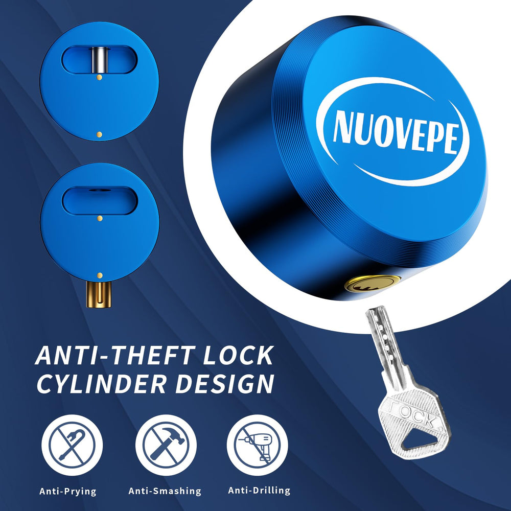 NUOVEPE close-up of locking mechanism highlighting fast one-click operation