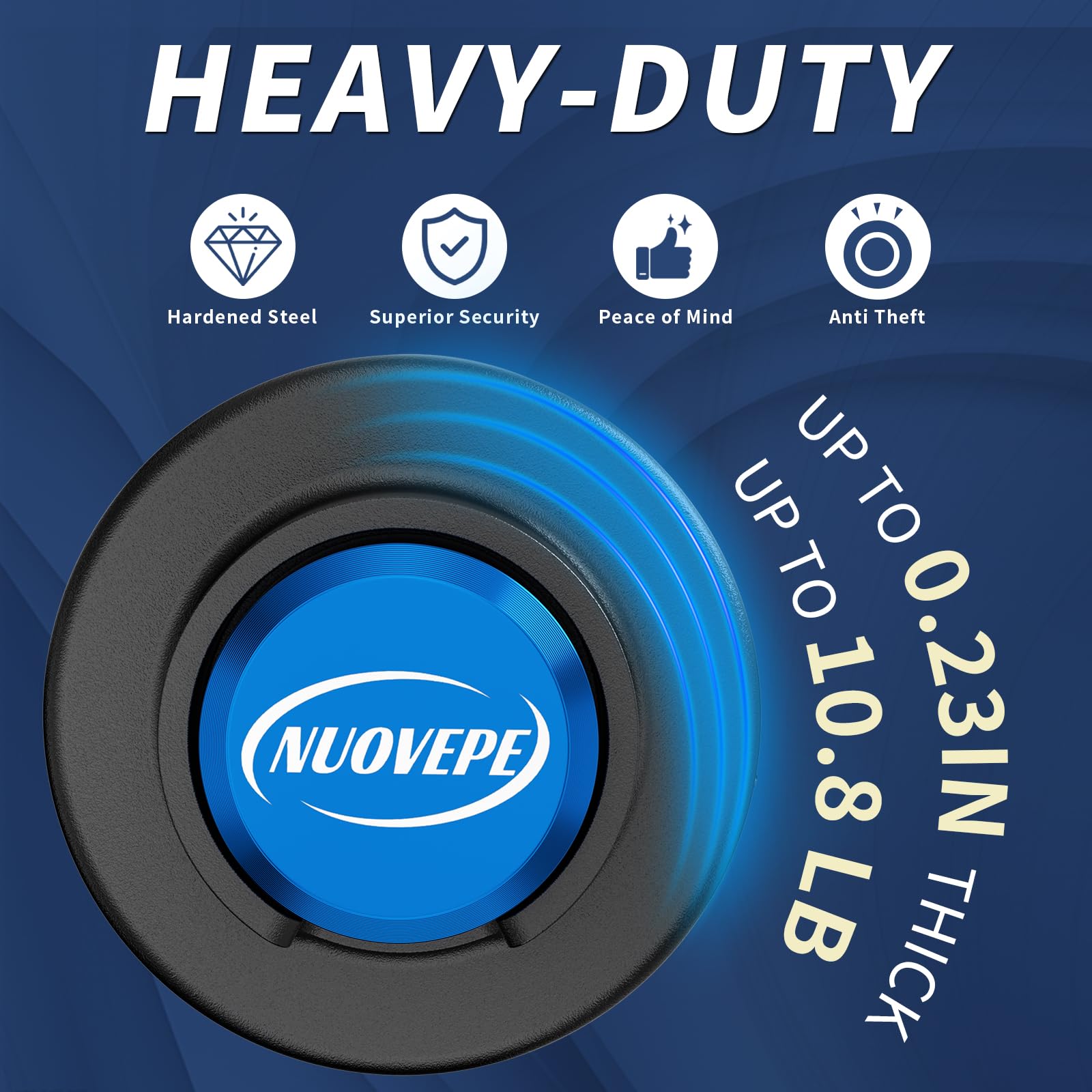 NUOVEPE sealed brass core detail showing anti-pick and weatherproof benefits