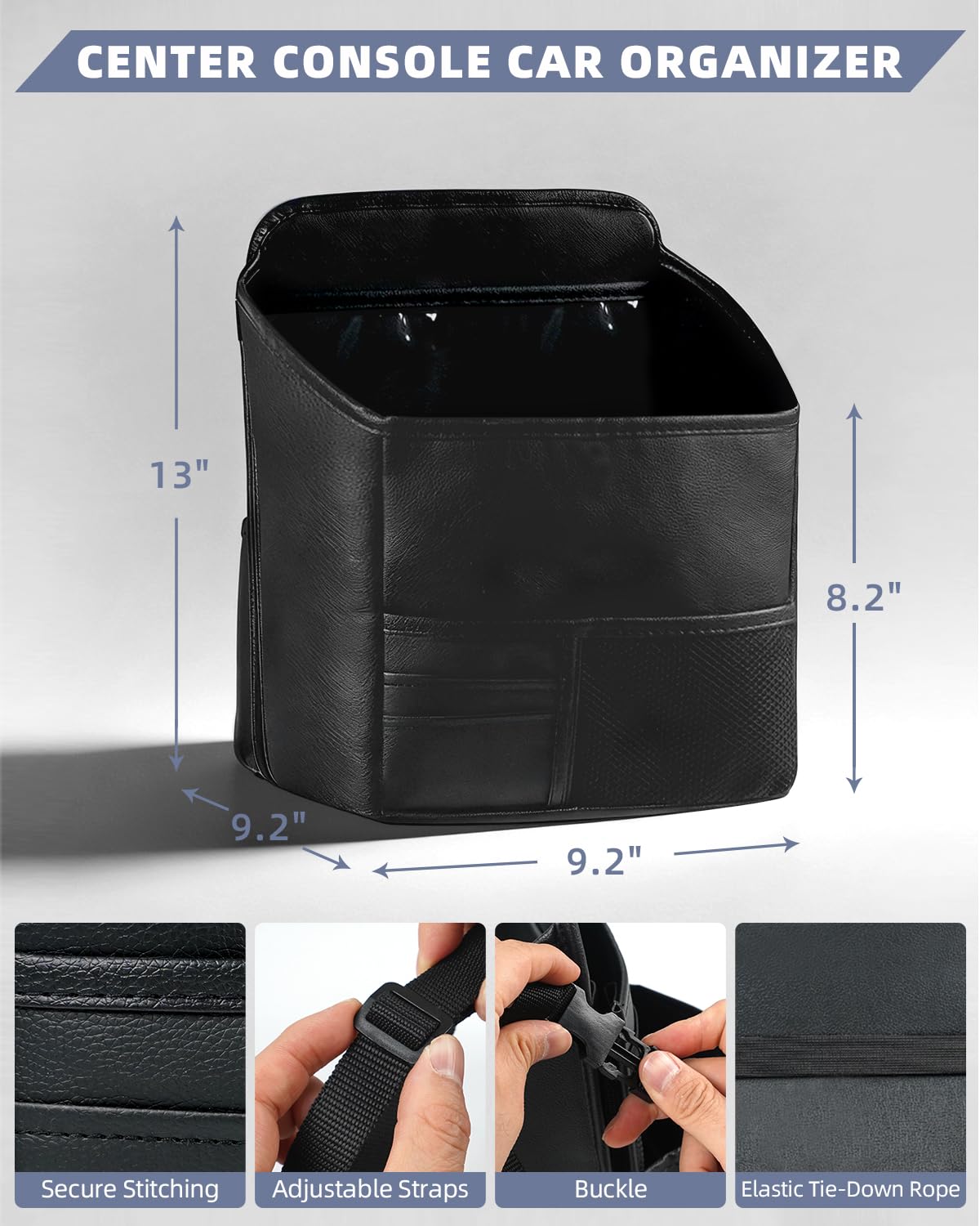Nyiar expanded pocket holding a handbag and tablet for easy access
