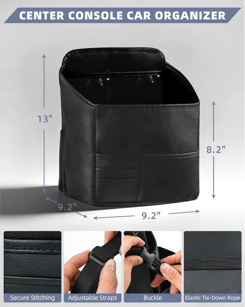 Nyiar expanded pocket holding a handbag and tablet for easy access
