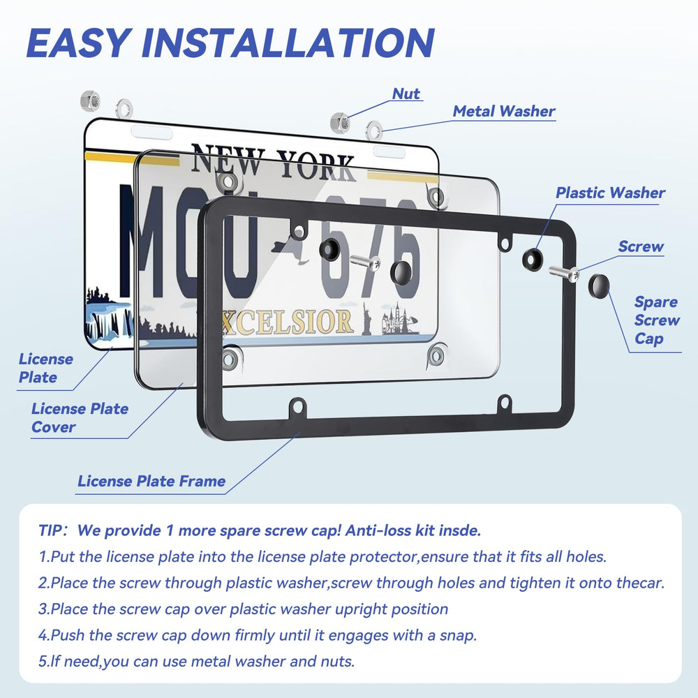 Nysivy mounted on car rear at night showing visibility and non-glare benefit
