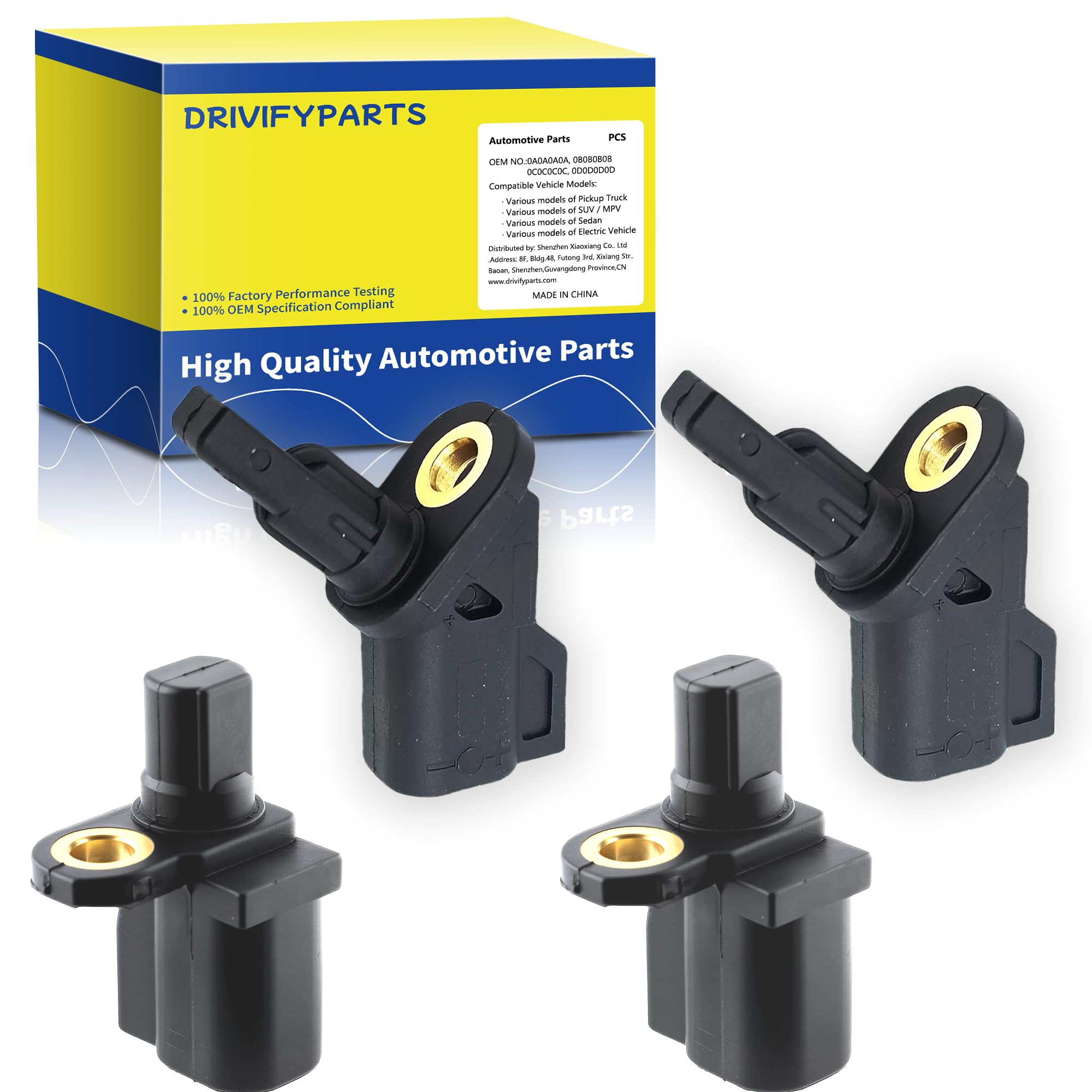 Oaklete sensor front packaging showing four-piece kit and fitment benefit