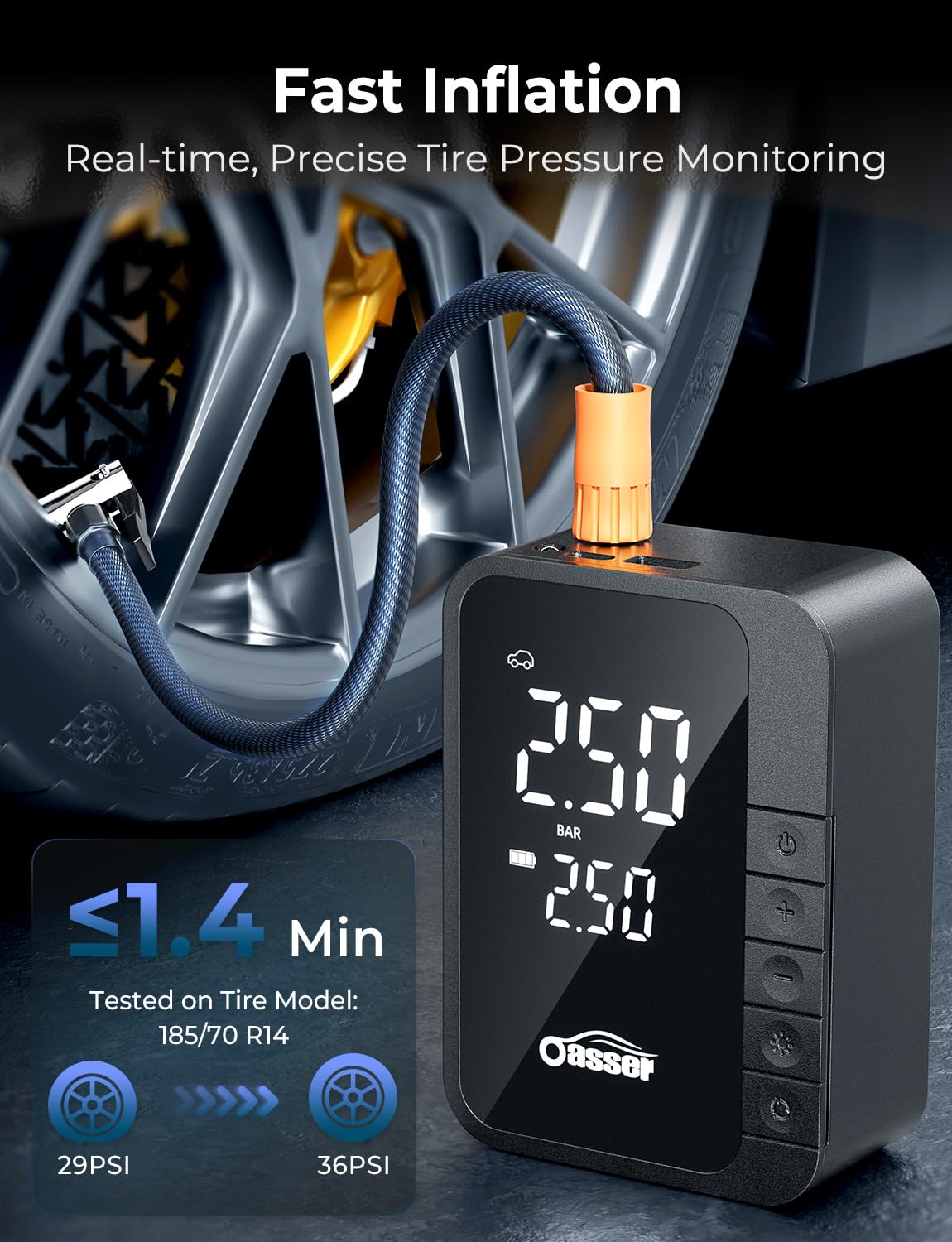 Oasser compact size in hand highlighting portability benefit