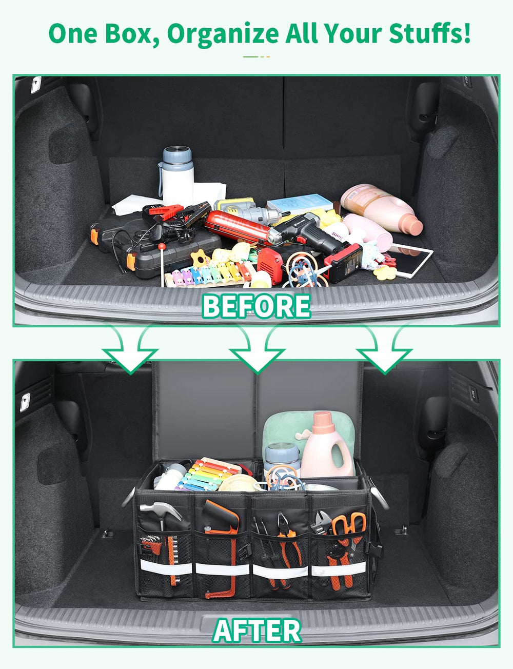 Oasser hard lid close-up highlighting rigid top that protects and keeps contents private