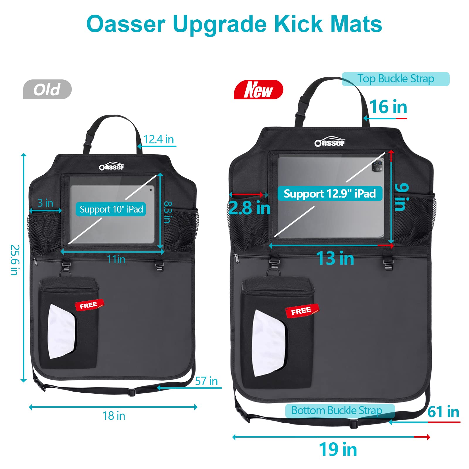 Oasser installed in family SUV lifestyle keeps backseat tidy during trips
