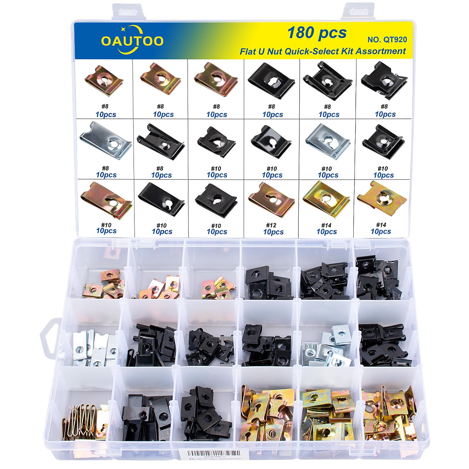 OAUTOO kit front packaging showing organized compartments and quick-select labels