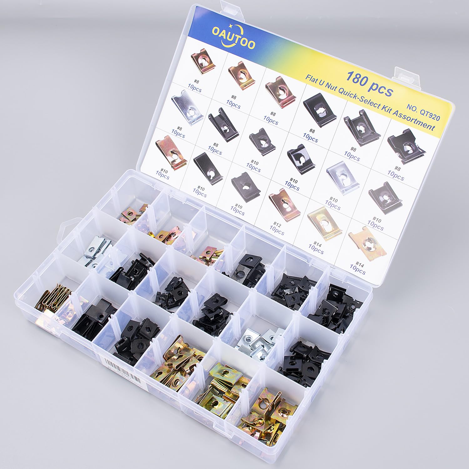 OAUTOO layout of different sizes for quick comparison and correct selection