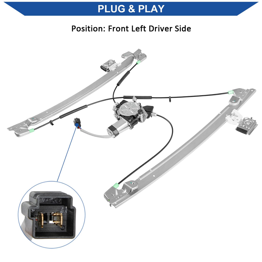 Obaee regulator arm detail showing gear and cable for smooth window movement and durability
