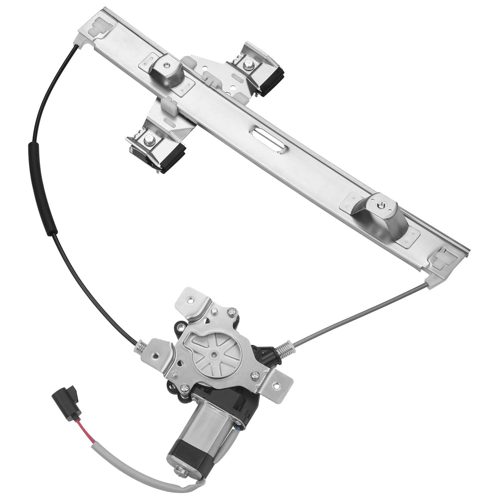 Obaee rear left regulator front view showing ready-to-install assembly and improved reliability
