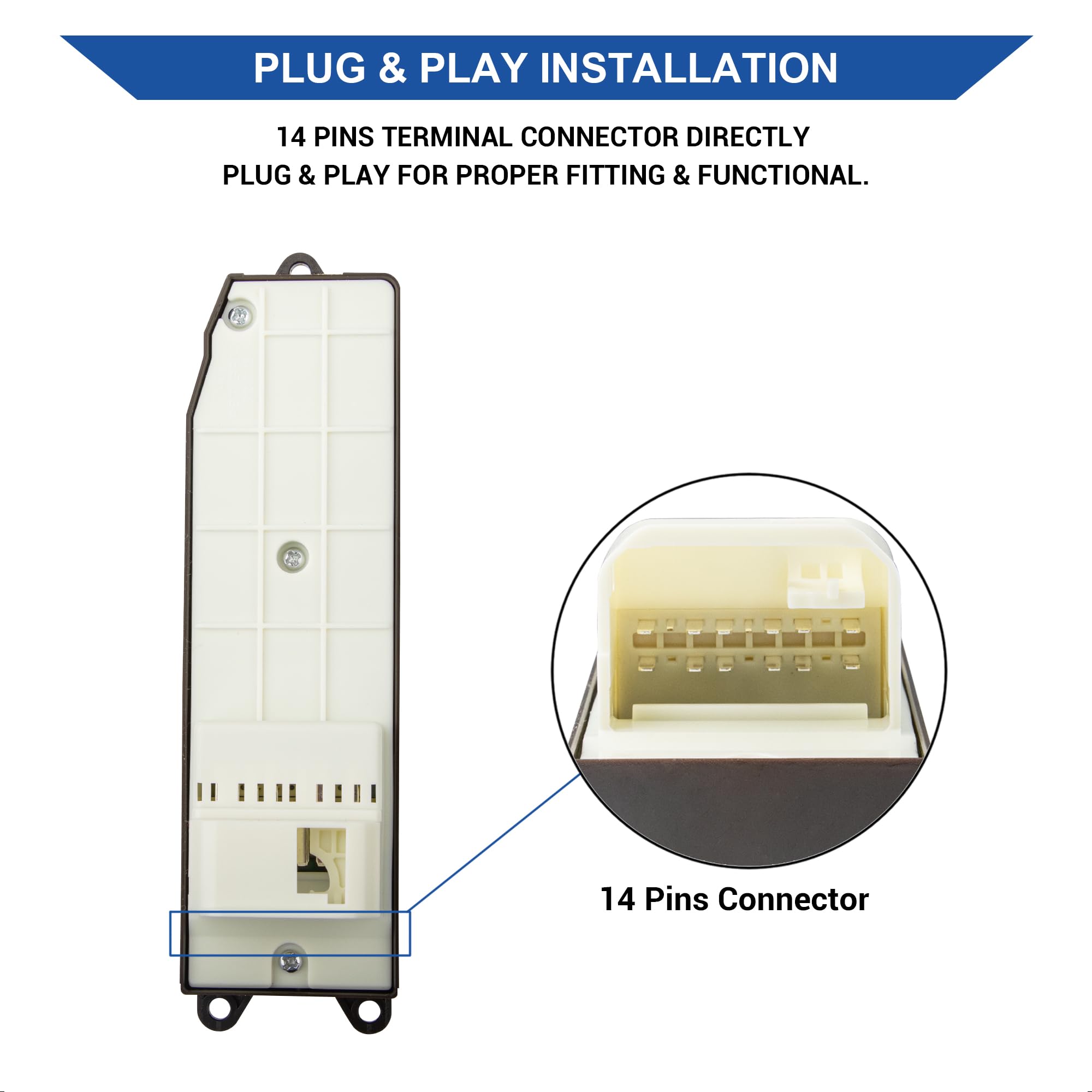 Obaee detailed view of six-button layout showing intuitive control benefit