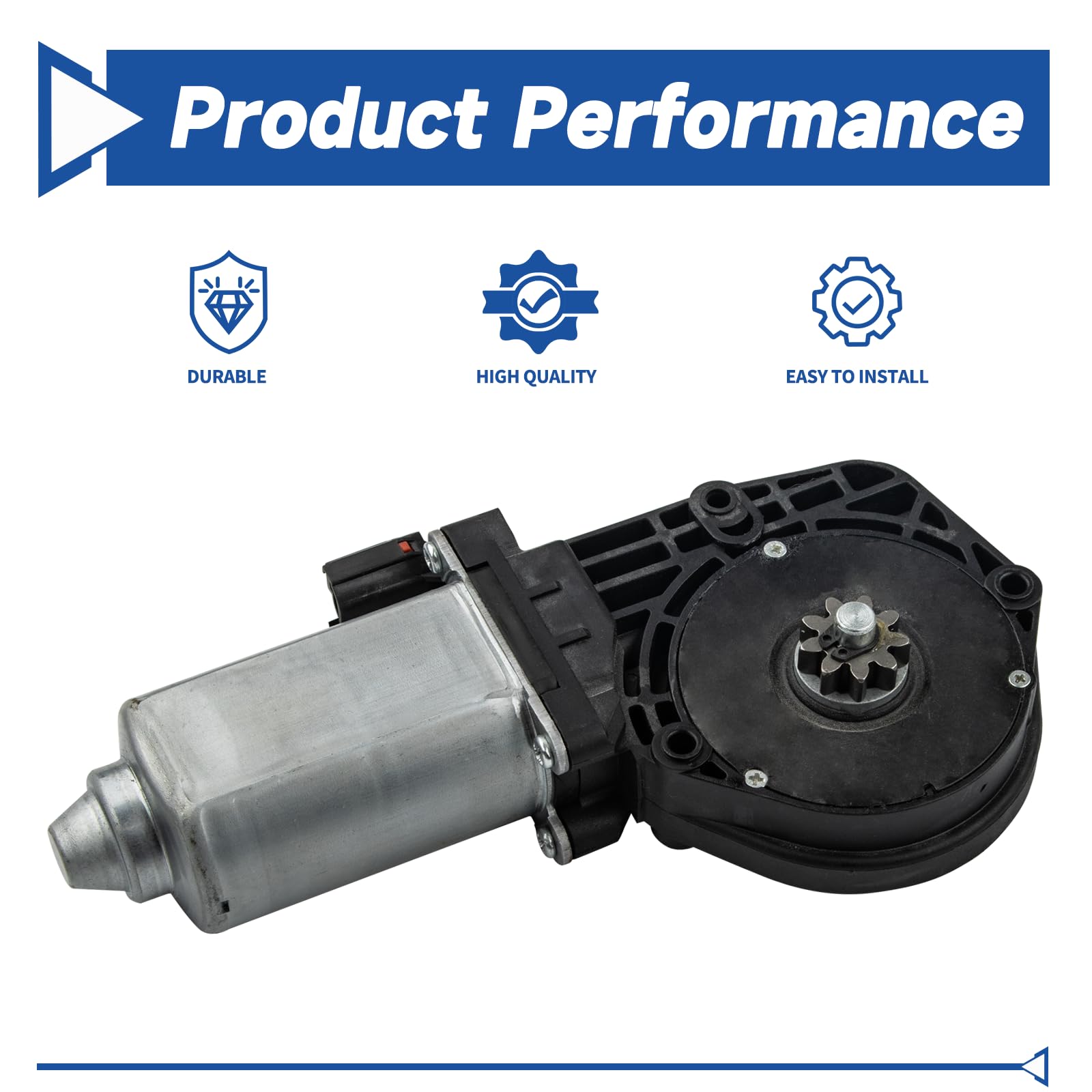 Obaee motor installed on door regulator demonstrating straightforward replacement benefit