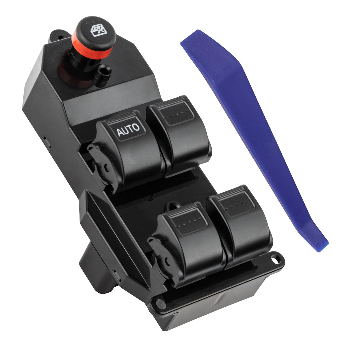 Obaee master switch front view showing buttons and benefit of full driver control