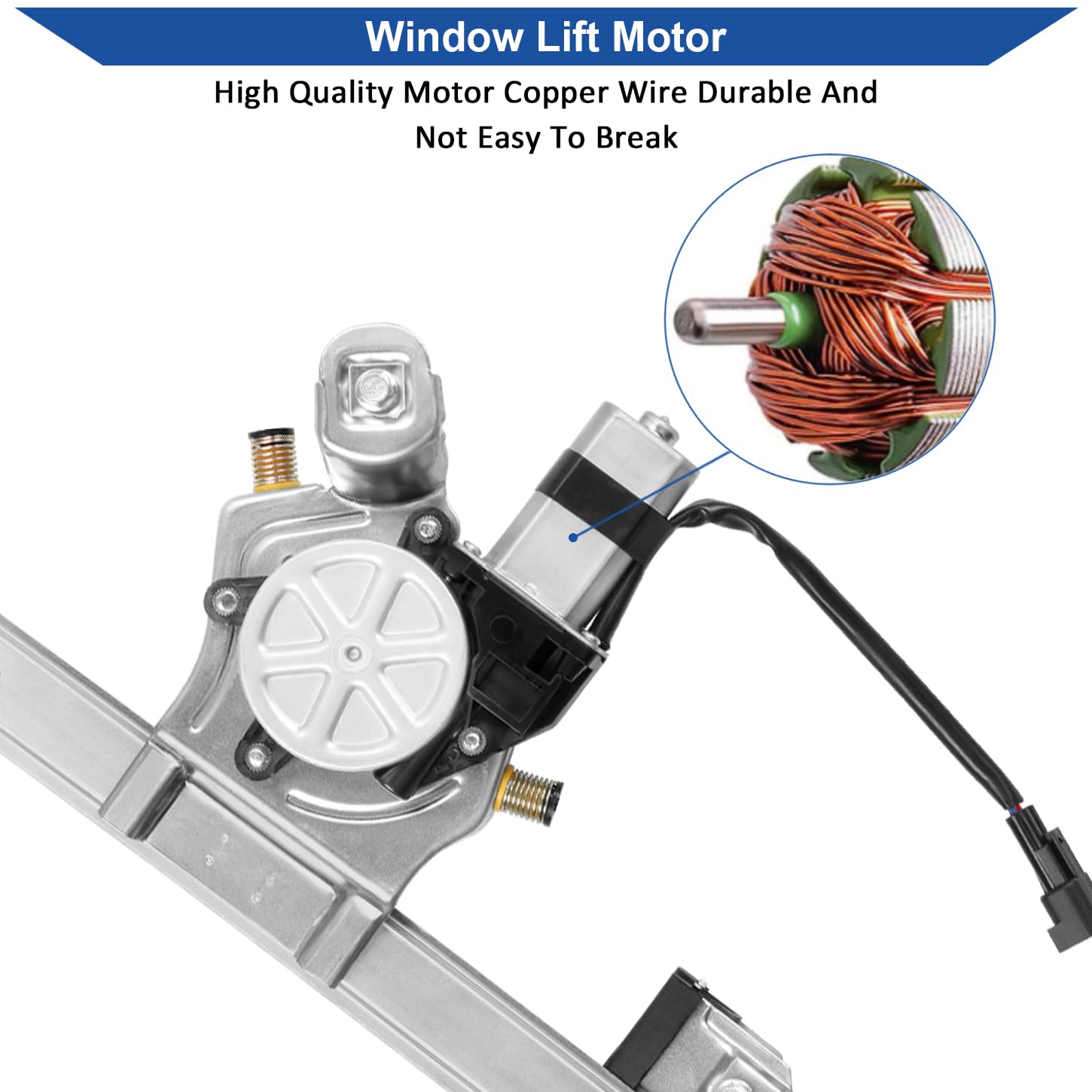 Obaee side profile of rail and brackets for stable window movement