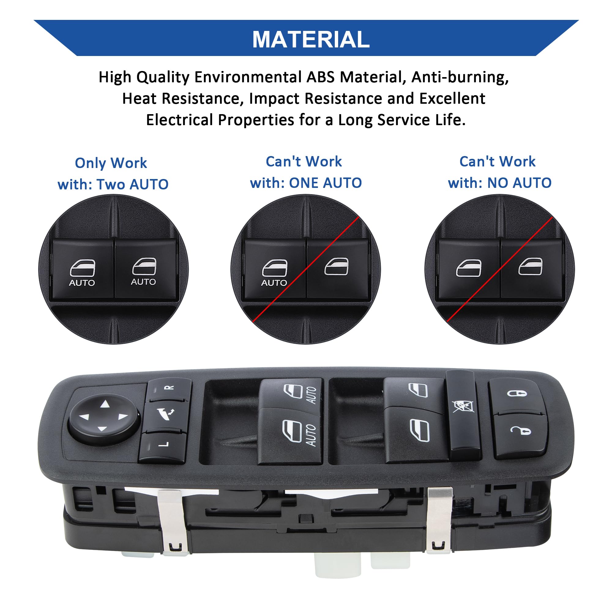 Obaee switch installed in Grand Cherokee door restoring driver control