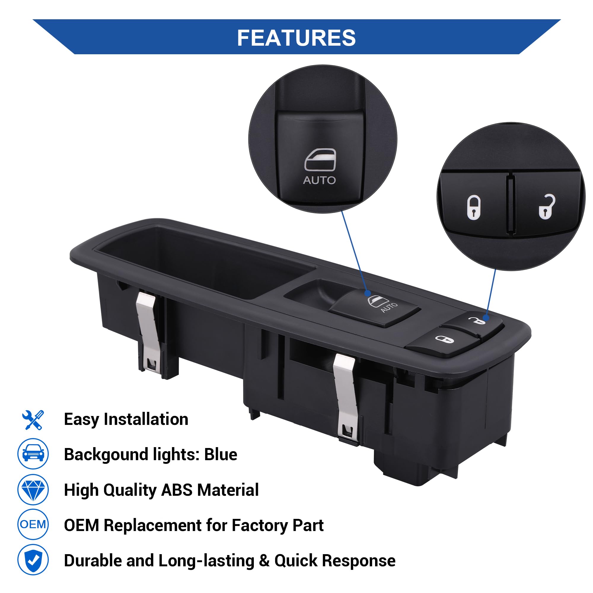 Obaee switch visible in vehicle interior showing seamless appearance and function benefit