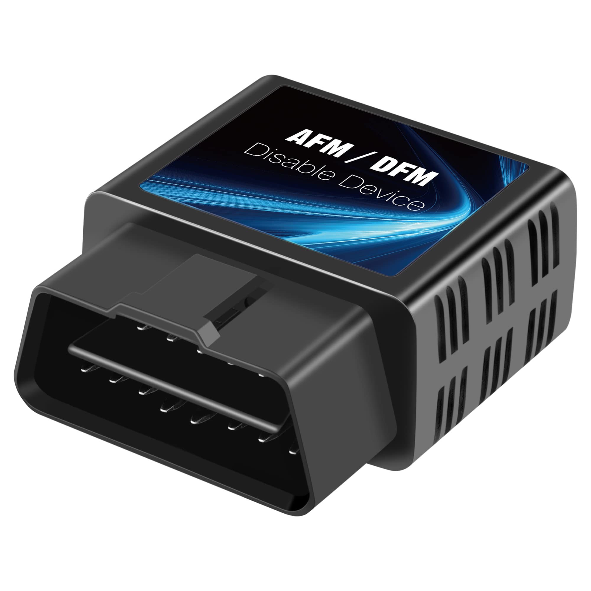 OBDAFM connector close-up displaying brand and clean OEM fit