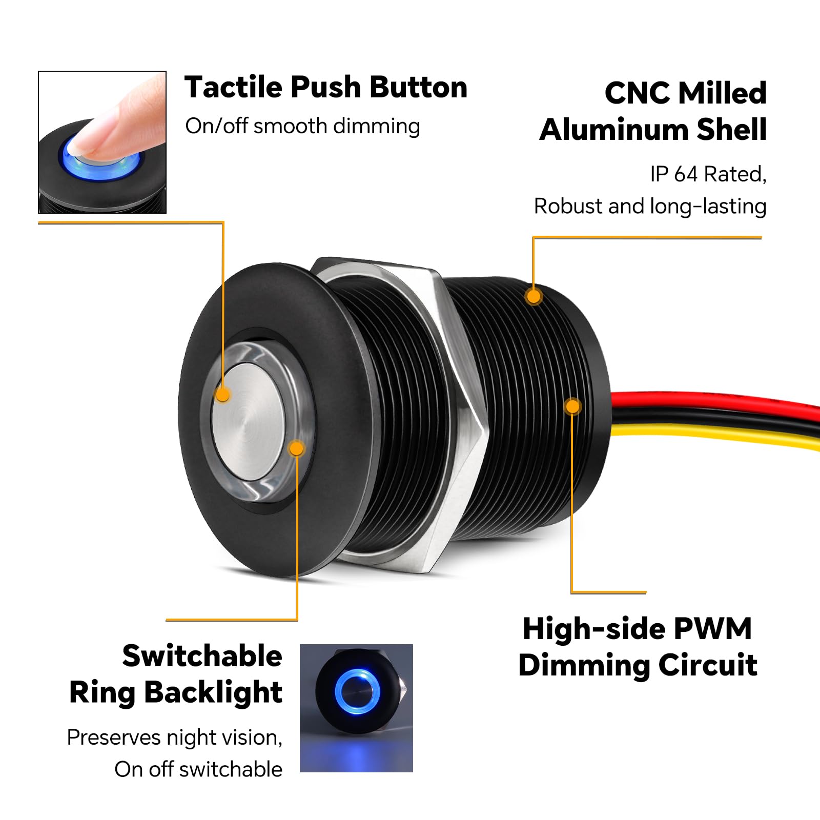 Obeaming connected to LED strip demonstrating smooth dimming performance benefit