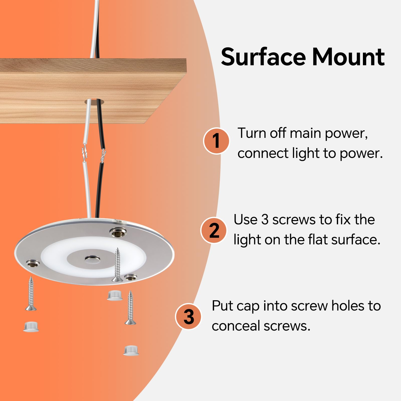 Obeaming installed in an RV ceiling providing bright warm-white interior lighting