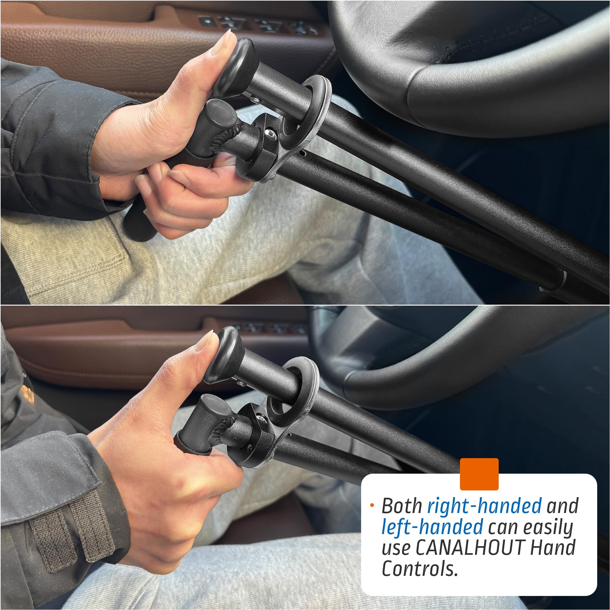OceanicEcho being installed on car pedals using included Allen wrench for simple setup