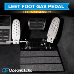 OceanicEcho pedal surface close-up showing textured grip for secure left-foot control