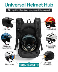 OCKLILY open main compartment displaying helmet storage and easy loading
