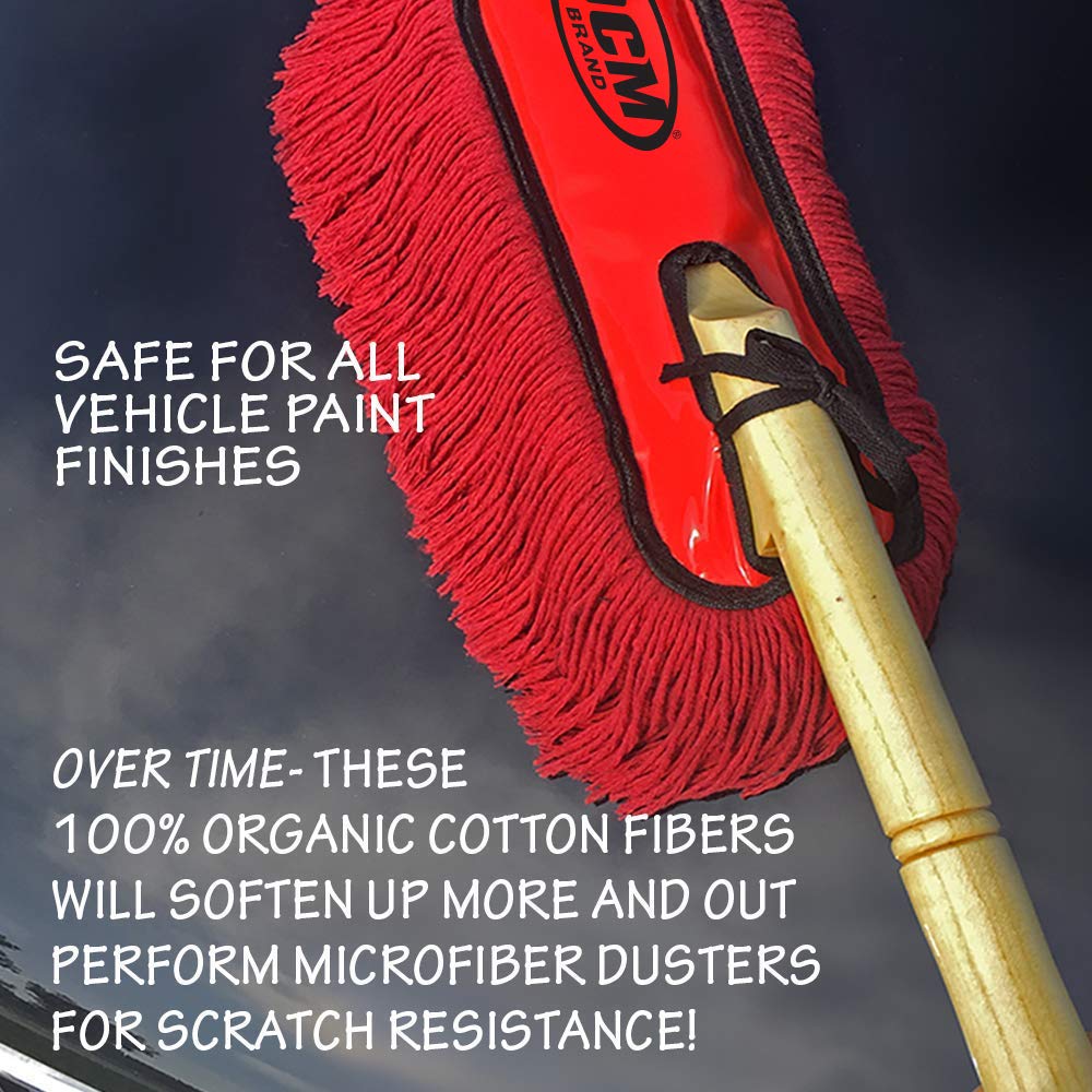 OCM Brand varnished solid wood handle detail showing comfortable, durable grip