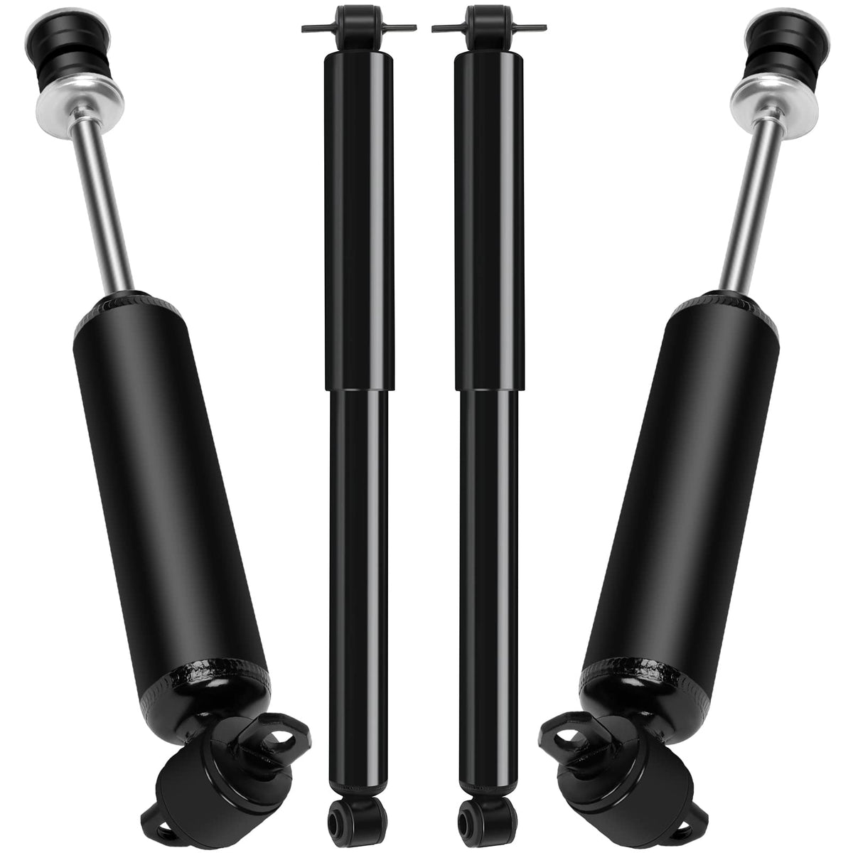 OCPTY front and rear shocks package front view showing fitment for Chevy Blazer improved handling