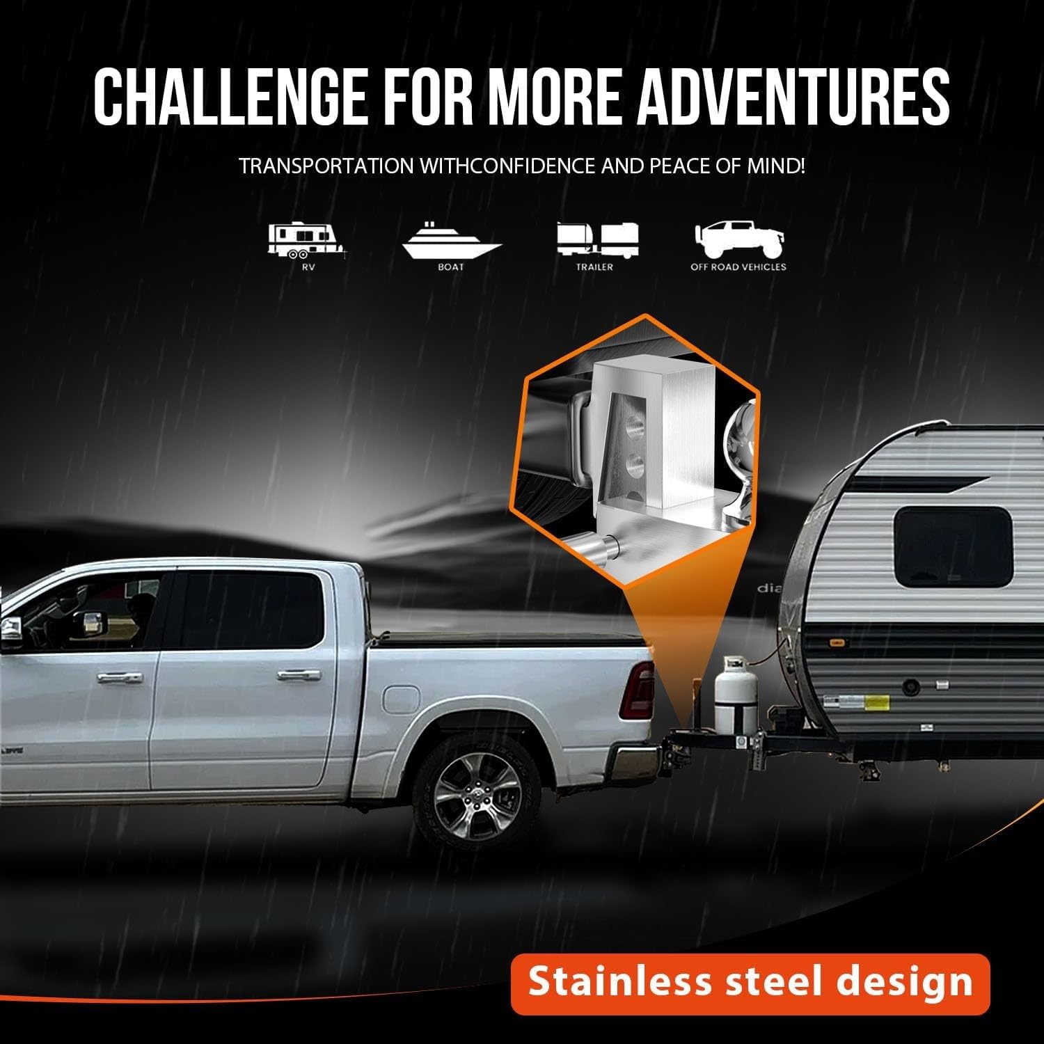 octora anti-noise mechanism detail reducing rattle for quieter towing