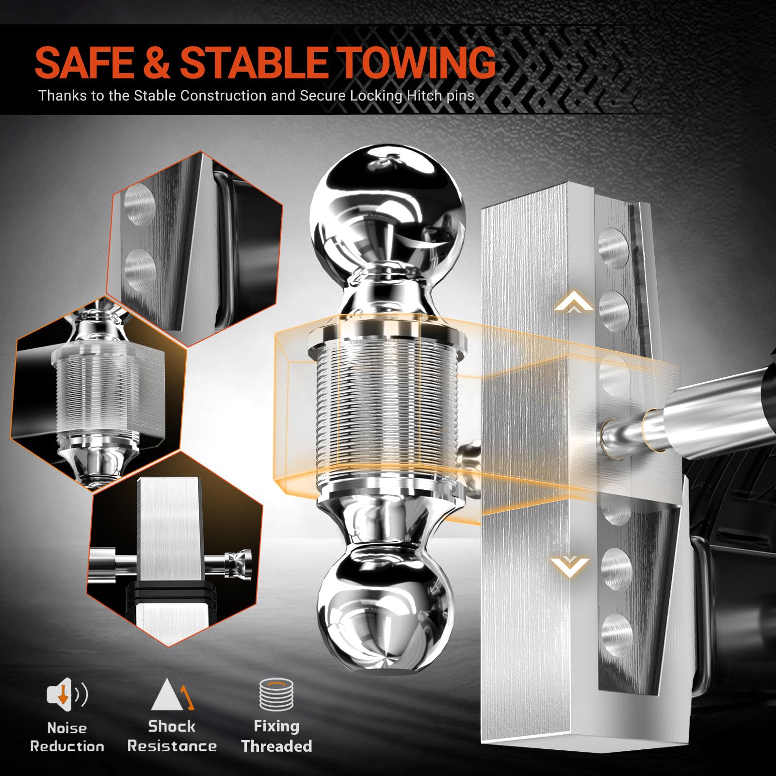 octora side profile showing 6 inch adjustment and level matching benefit