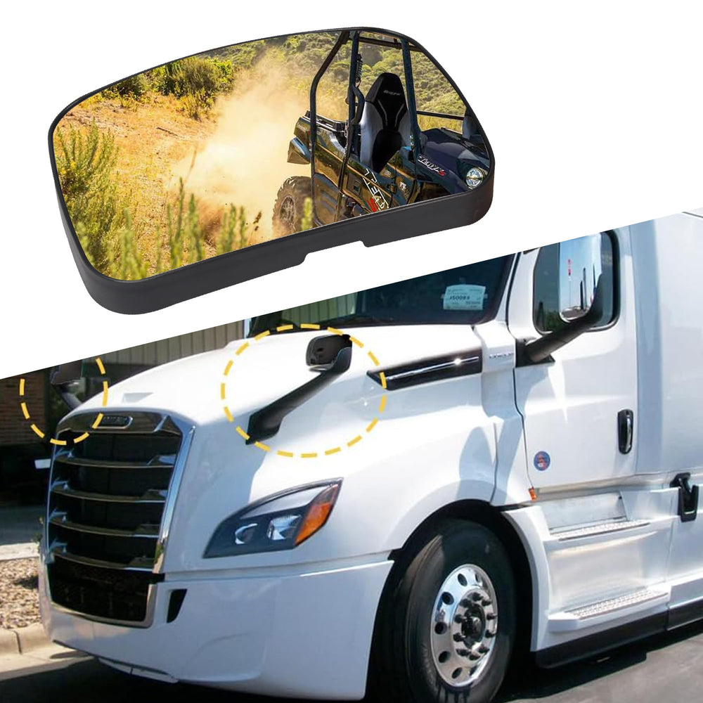 oddiyer left hood mirror front view shows clear reflective surface and improved visibility