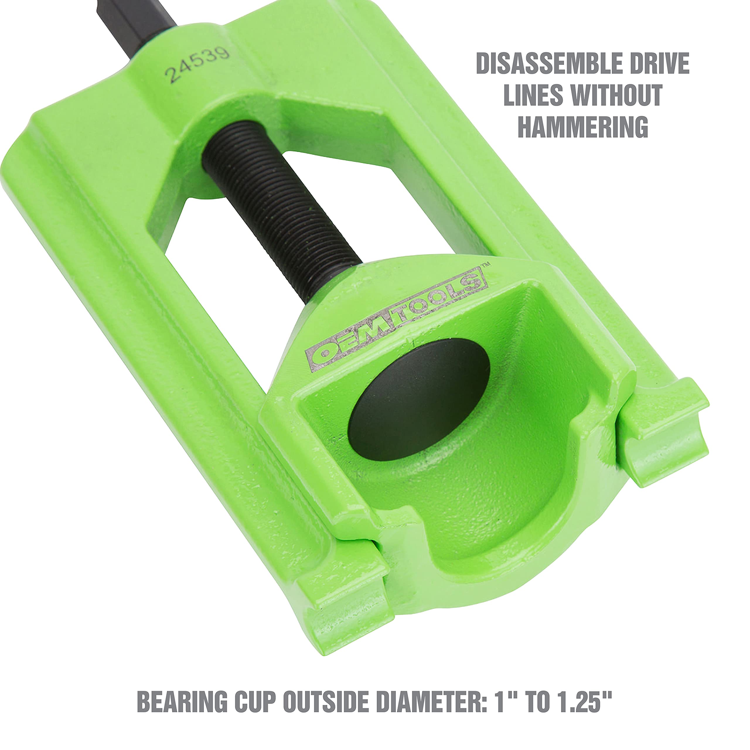 OEMTOOLS 24539 beside a ruler for scale to show compact size and shop convenience