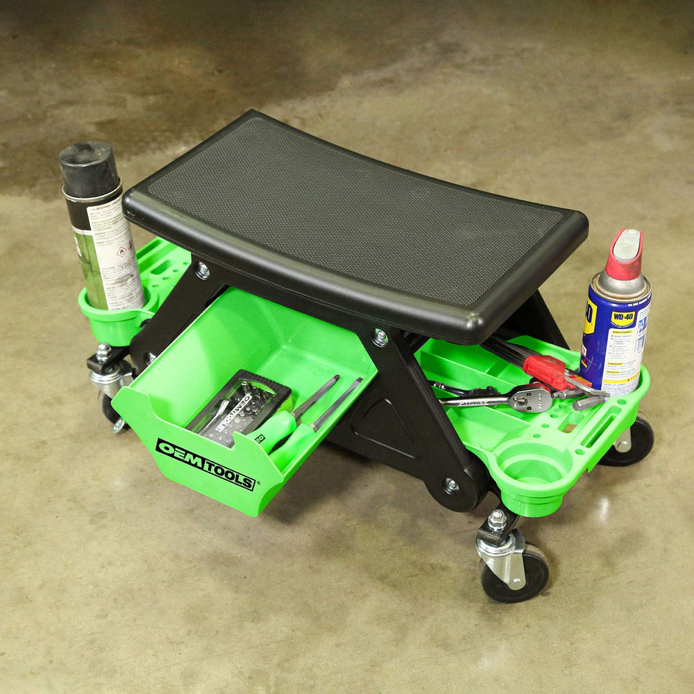 OEMTOOLS cup holders and tool organizers showing quick access to supplies