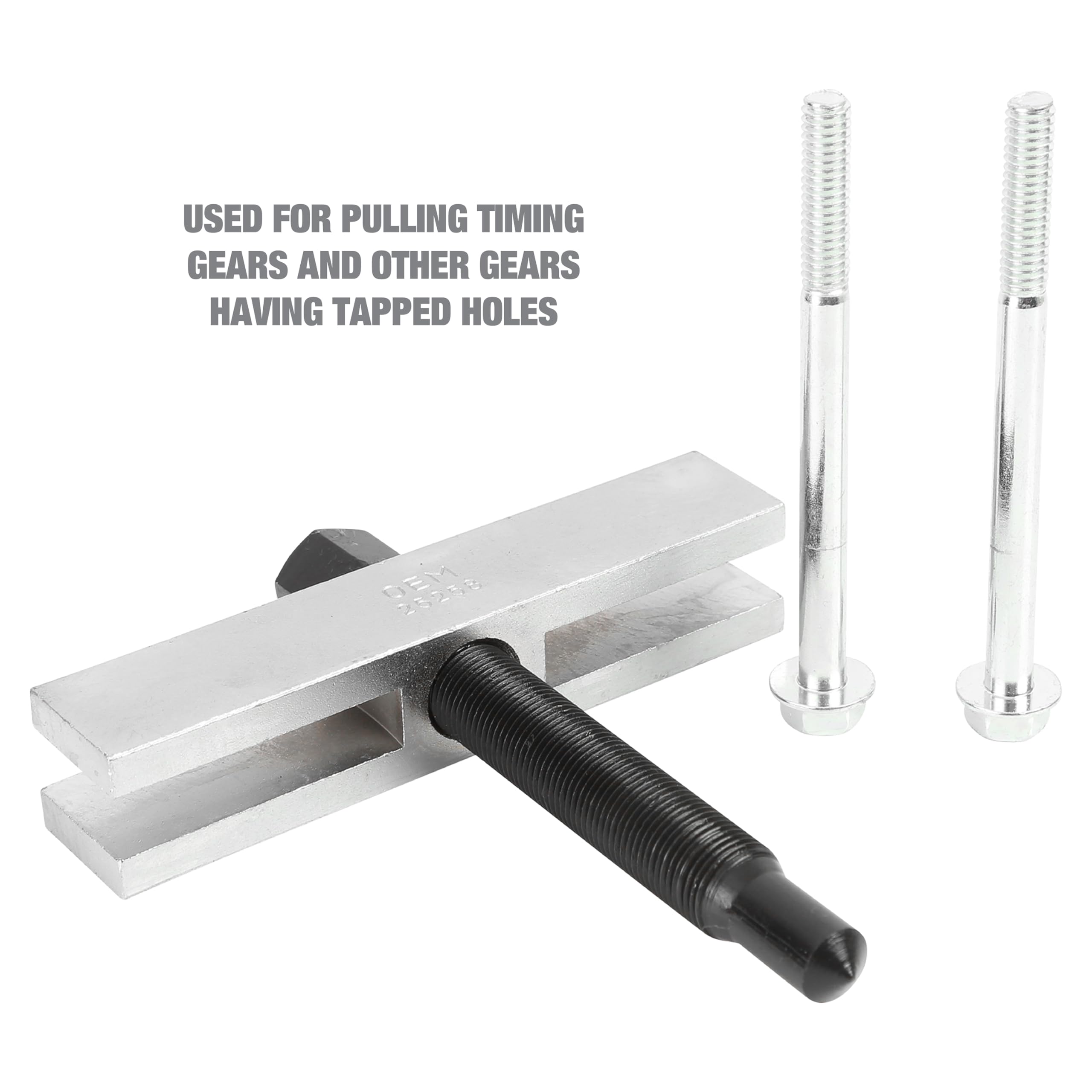 OEMTOOLS two 5/16-18 x 6-inch bolts detail, secure threading for tapped-hole removal