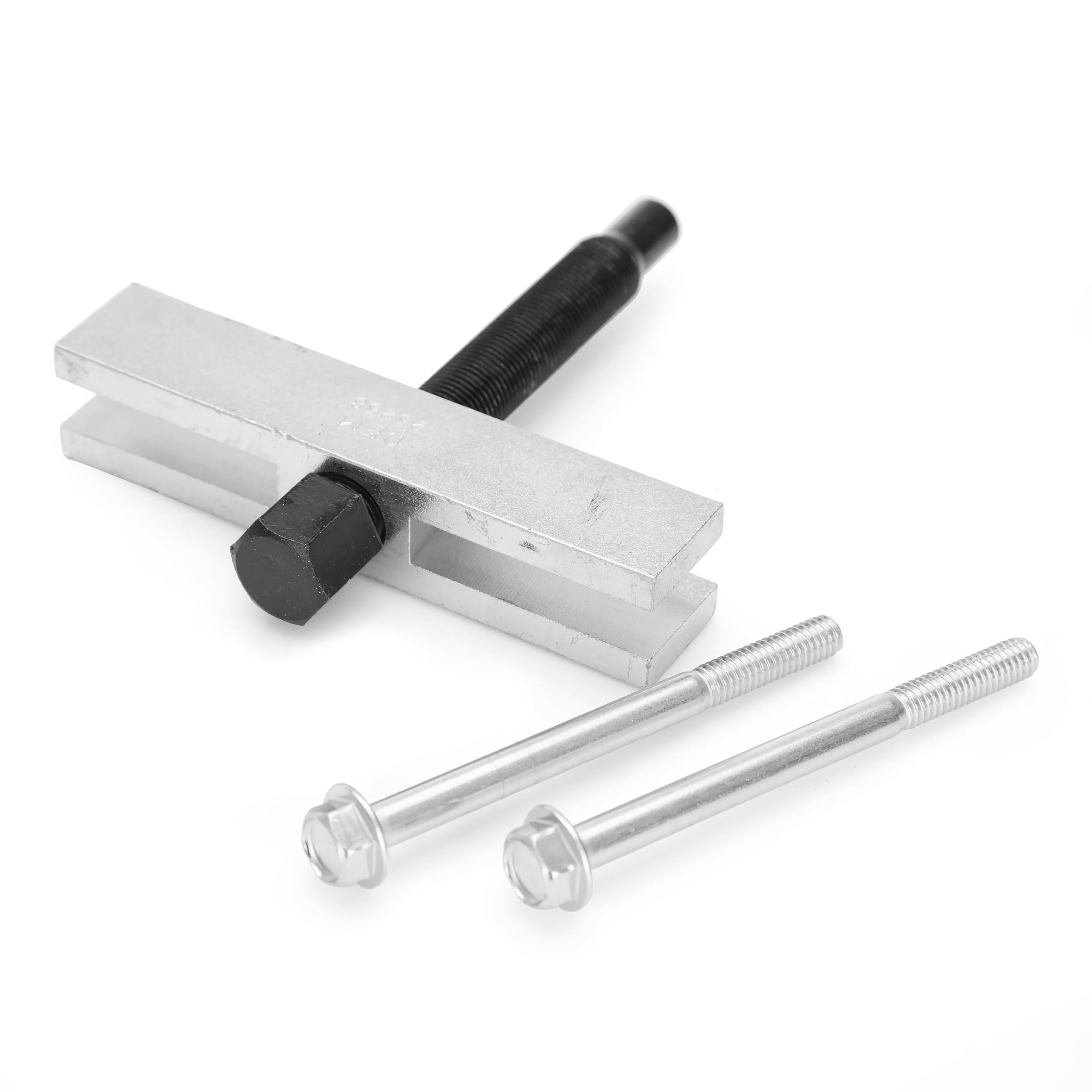 OEMTOOLS puller beside ruler for scale, visualizing compact size and easy storage