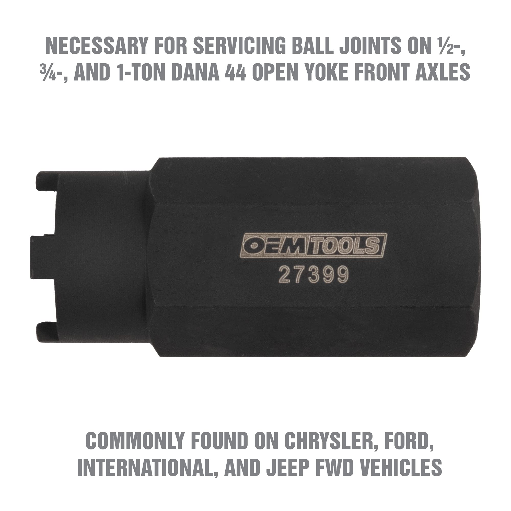 OEMTOOLS 27399 installed on Dana 44 axle sleeve during service to simplify removal