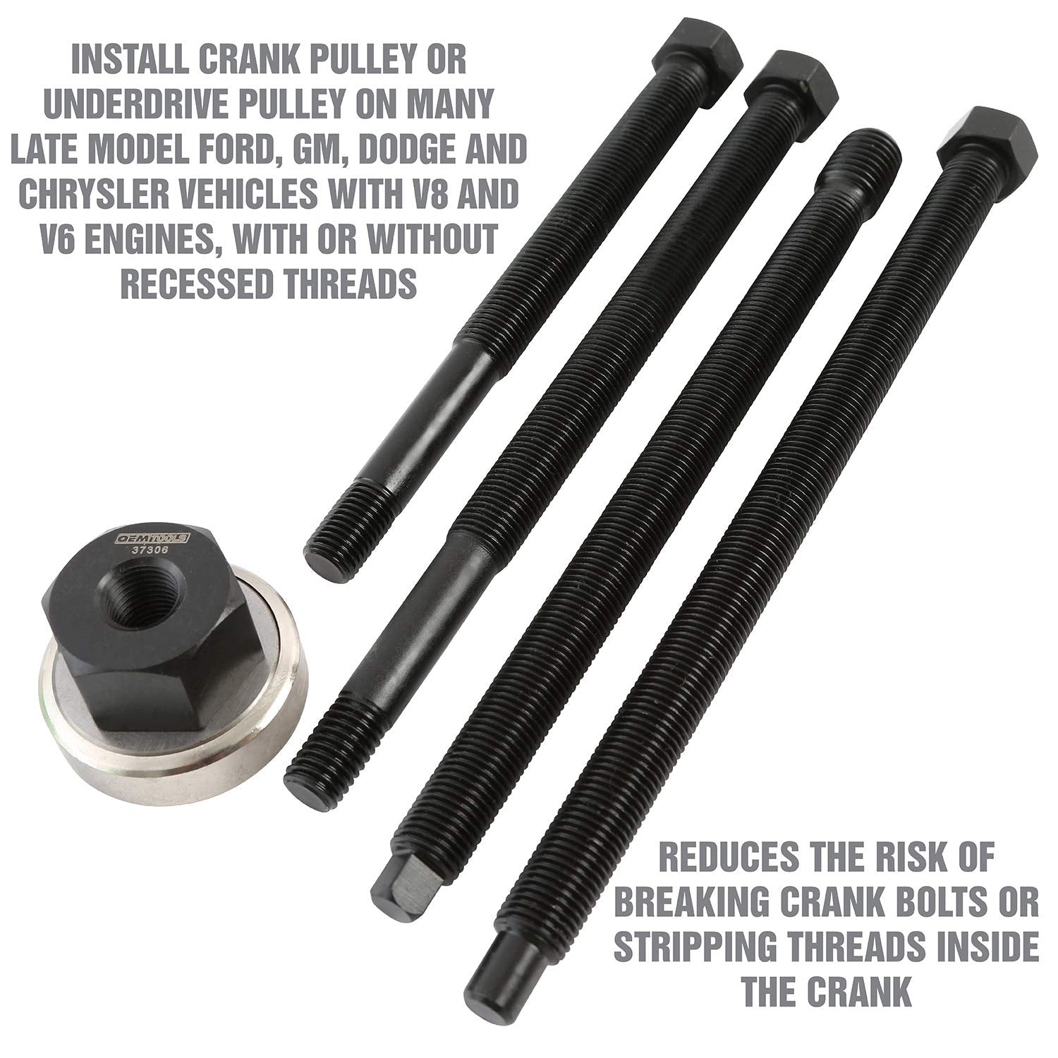 OEMTOOLS close detail of black phosphate finish protecting steel from corrosion